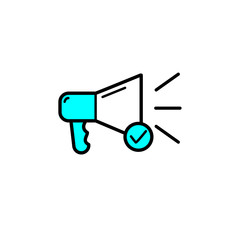 Megaphone promotion icon