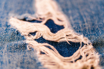 The image of the jeans close up
