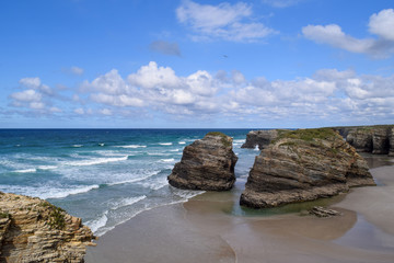 rocks and sea