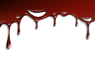 Dark chocolate on white background. Vector illustration.