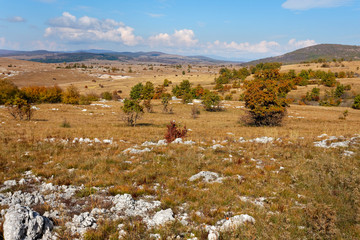 Autumn in Lika highland, Croatia
