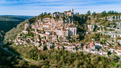 Obraz premium Rocamadour, Lot, Occitanie, France