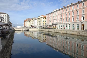 Deurstickers Canal Grande in Trieste Italy © markobe