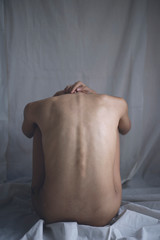 Nude Model Bodyscape Relax Mood and Tone  Asian Women