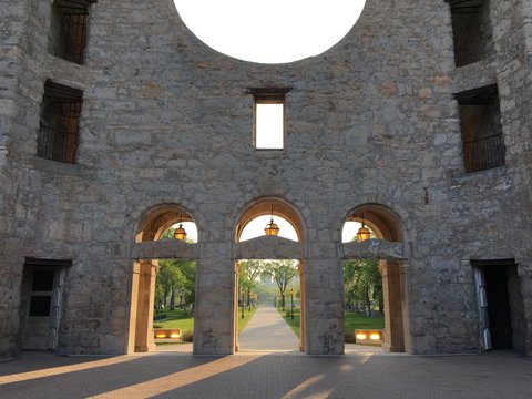 Saint Boniface Cathedral Interior At Sunset