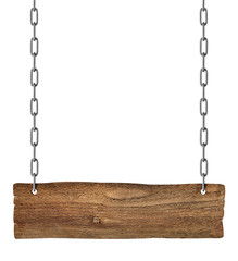 wooden sign chain ropesignboard signpost