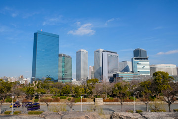 Obraz premium 大阪ビジネスパーク風景