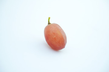 Fresh grape on white background.