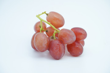 Fresh grape isolated on white background.