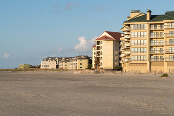 Fototapeta premium Wild Dunes Resort, South Carolina, USA - September 28, 2019. Luxury ocean view luxury condos at Wild Dunes Resort, Isle of Palms, South Carolina.