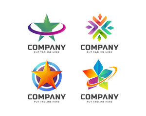 Star logo logo Template for company