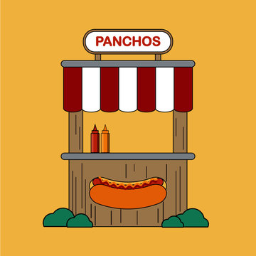 Puesto de panchos