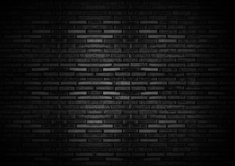 Fototapeta na wymiar black brick wall for abstract background