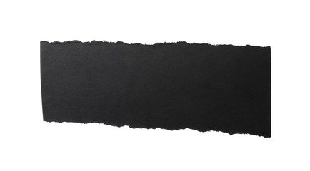 Piece of blank notebook paper isolated on white. Space for design