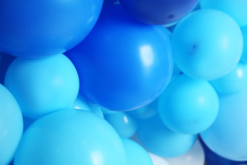 Many color balloons as background. Party decor