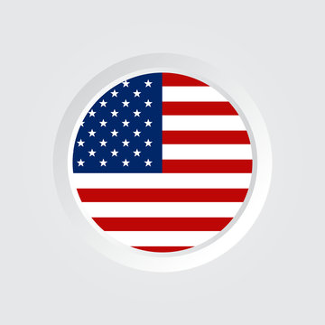 American flag design. vector illustration
