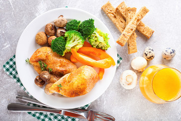 Chicken with vegetables