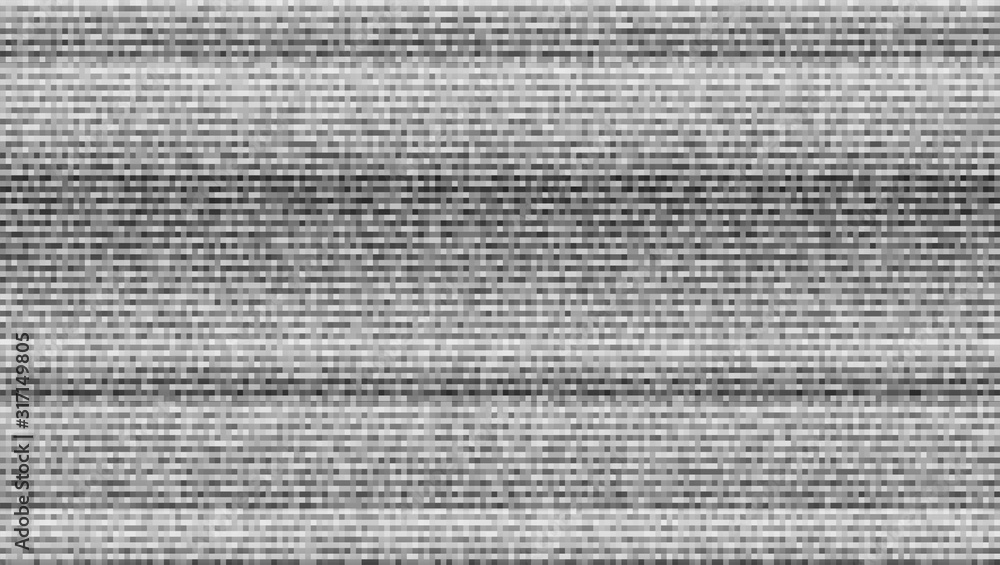 Aufkleber abstract digital pixel noise with lines uproar. glitch error, video damage. texture with randomly gr