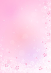 Background image of cherry blossom illustration