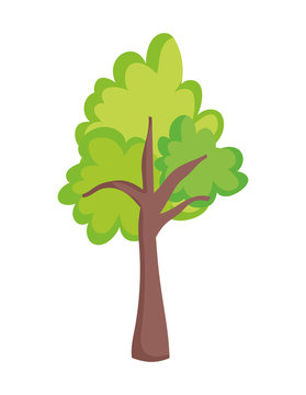 greenery tree foliage nature ecology icon