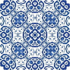 Antique portuguese azulejo ceramic.