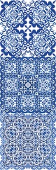 Fototapeta premium Portuguese ornamental azulejo ceramic.