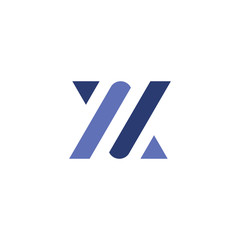 letter VA logo design simple vector