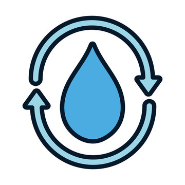 water drop liquid save ecology environment icon