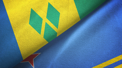 Saint Vincent and the Grenadines and Aruba two flags