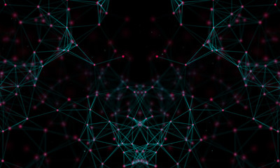 Abstract network background.Digital business technology concept