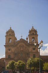 Fototapeta na wymiar Cusco Cathedral in the Plaza de Armas of Cusco Peru