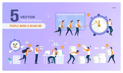 People work with deadline on collection set