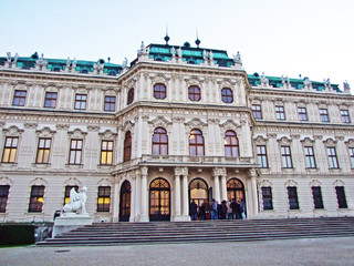 The Upper Belveder palace (Oberes Belvedere, Wien) - Vienna, Austria