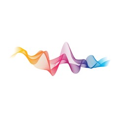 Wave line vector icon