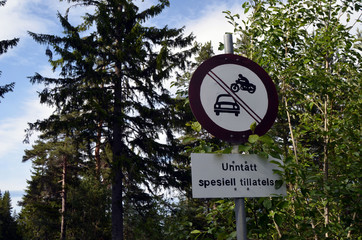 Abandoned mining village in the forest. Norway