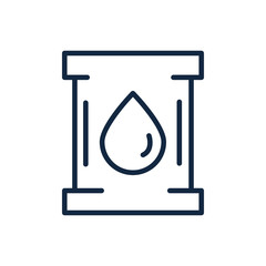 oil barrel ecology environment icon linear