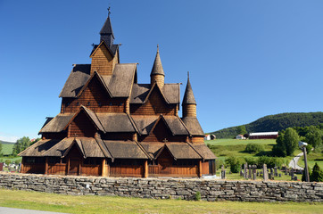 Heddal Stave Church, Norways largest stave church, Notodden municipality. Heddal,Norway