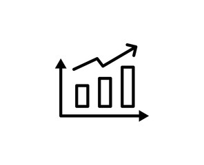 Graph line icon