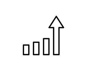 Growth line icon