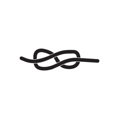 Naklejka premium Rope icon logo design vector template