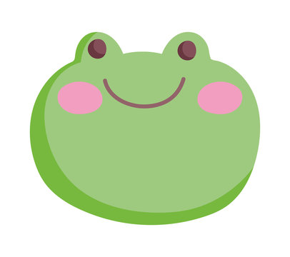 green face frog farm cartoon animal
