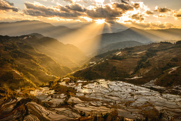 Yuanyang sun rays