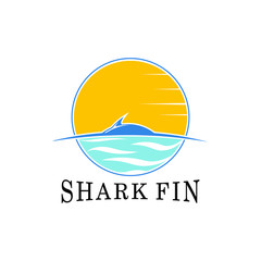 Fototapeta na wymiar Vector illustration of a shark fin design.