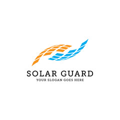 Solar panel logo design, can use for your trademark, branding identity or commercial brand
