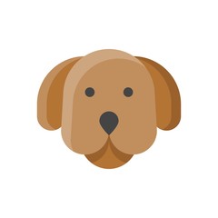 china new year related dog face vector in flat design