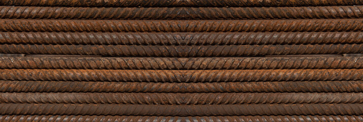 Steel iron metal rod construction, steel reinforcement bar background for building.