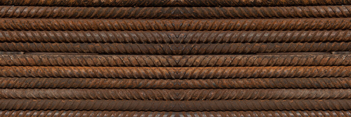 Steel iron metal rod construction, steel reinforcement bar background for building.