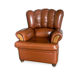 brown vintage armchair