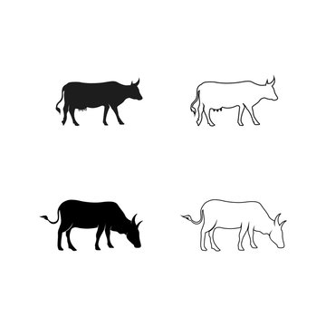 Bull horn logo and symbols template icons app vector © anggasaputro08