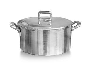 Stainless Steel pot isolated